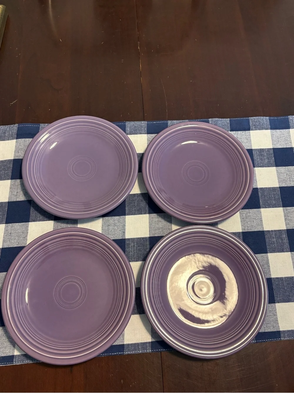 Fiesta Lilac salad plates, Fiestaware, set 4